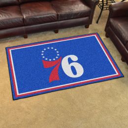 Philadelphia 76ers Area Rug - Nylon 4â€™ x 6â€™