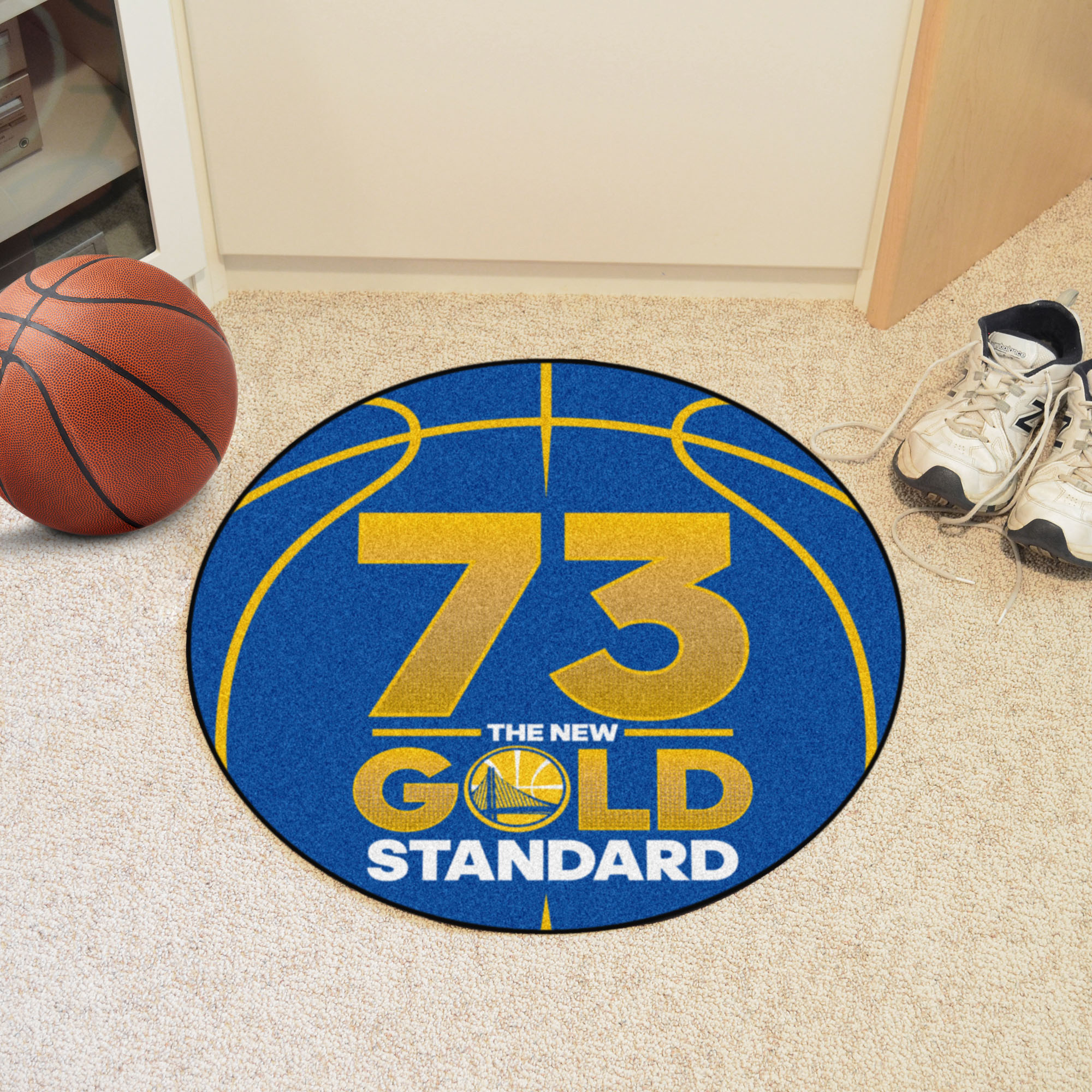 Warriors-Gold Standard 73 Ball Shaped Area Rug