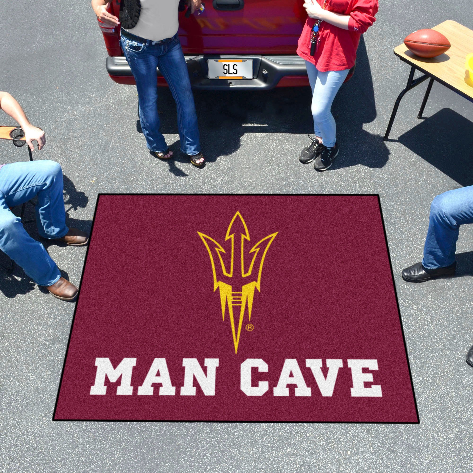 ASU Pitchfork Man Cave Tailgater Mat 60 x 72