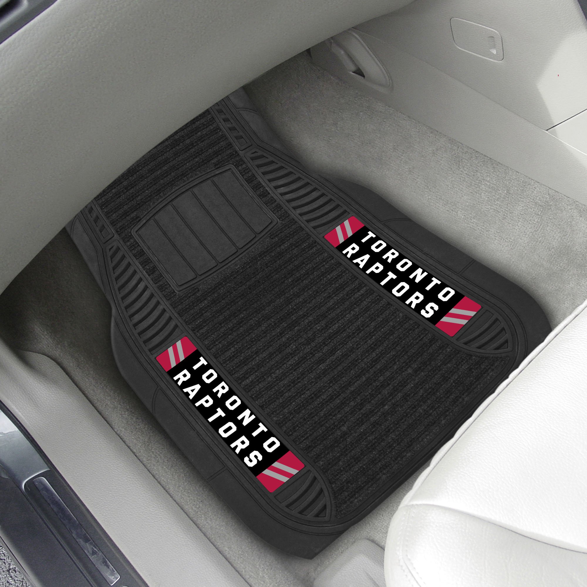 Toronto Raptors Deluxe Car Mat Set â€“ Vinyl And Carpet