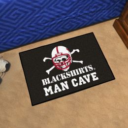 NU Blackshirts Blackshirts Man Cave Starter Mat - 19 x 30