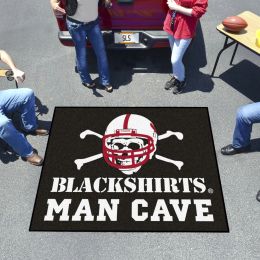 NU Blackshirts Blackshirts Man Cave Tailgater Mat – 60 x 72