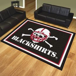 University of Nebraska Blackshirts Area rug â€“ Nylon 8â€™ x 10â€™