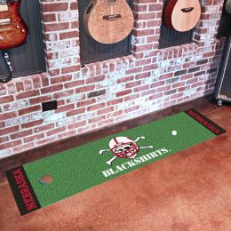 NU Blackshirts Blackshirts Putting Green Mat â€“ 18 x 72