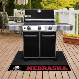 University of Nebraska Blackshirts Grill Mat â€“ Vinyl 26 x 42