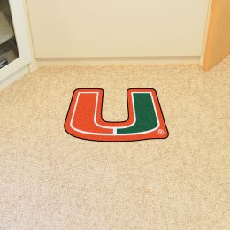University of Miami Hurricanes Mascot Area Rug - Nylon