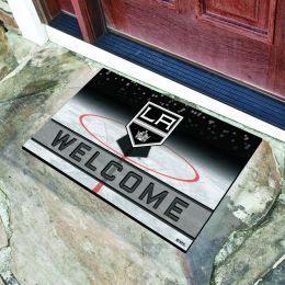 Los Angeles Kings Flocked Rubber Doormat - 18 x 30