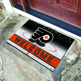 Philadelphia Flyers Flocked Rubber Doormat - 18 x 30