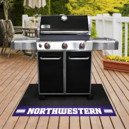 Northwestern University Grill Mat - Vinyl 26 x 42