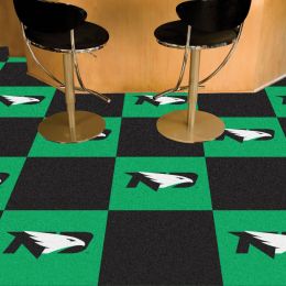 UND Fighting Hawks Team Carpet Tiles - 45 sq ft