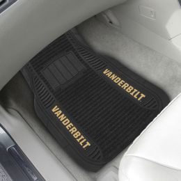 Vanderbilt Commodores Deluxe Car Mat Set - Vinyl & Carpet