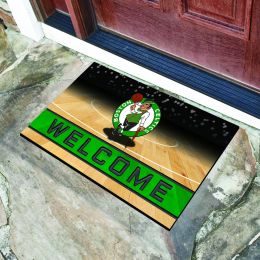 Boston Celtics Flocked Rubber Doormat - 18 x 30