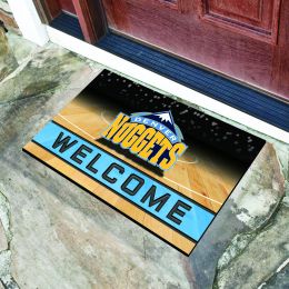 Denver Nuggets Flocked Rubber Doormat - 18 x 30