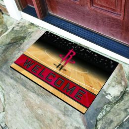Houston Rockets Flocked Rubber Doormat - 18 x 30