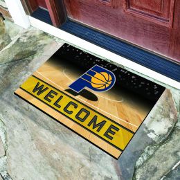 Indiana Pacers Flocked Rubber Doormat - 18 x 30