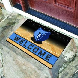 Memphis Grizzlies Flocked Rubber Doormat - 18 x 30