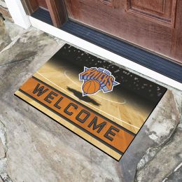 New York Knicks Flocked Rubber Doormat - 18 x 30