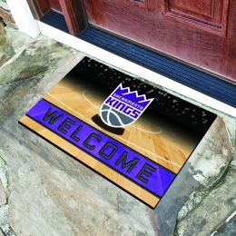 Sacramento Kings Flocked Rubber Doormat - 18 x 30