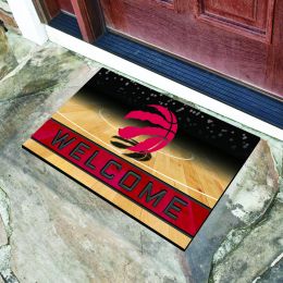 Toronto Raptors Flocked Rubber Doormat - 18 x 30