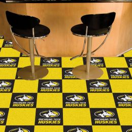 MTU Huskies Team Carpet Tiles - 45 sq ft