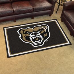 Oakland University Area Rug - 4â€™ x 6â€™ Nylon