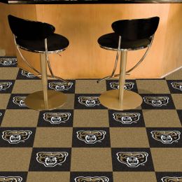 OU Golden Grizzlies Team Carpet Tiles - 45 sq ft
