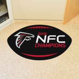 Atlanta Falcons Football Shaped Area Rug  â€“ 22  x 35