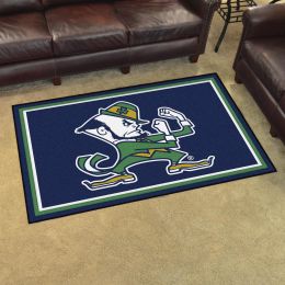 University of Notre Dame ND Mascot Area Rug - 4' x 6' Nylon