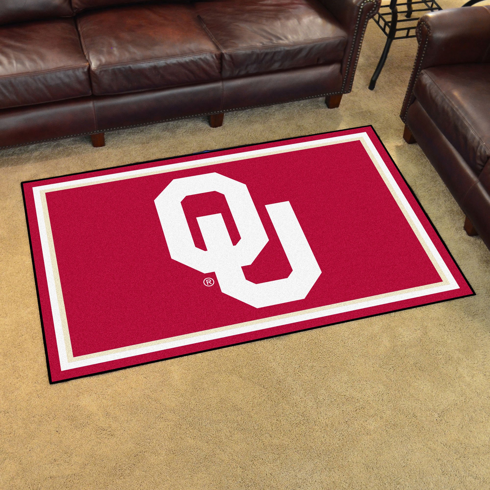 University of Oklahoma Area Rug Nylon 4â€™ x 6â€™