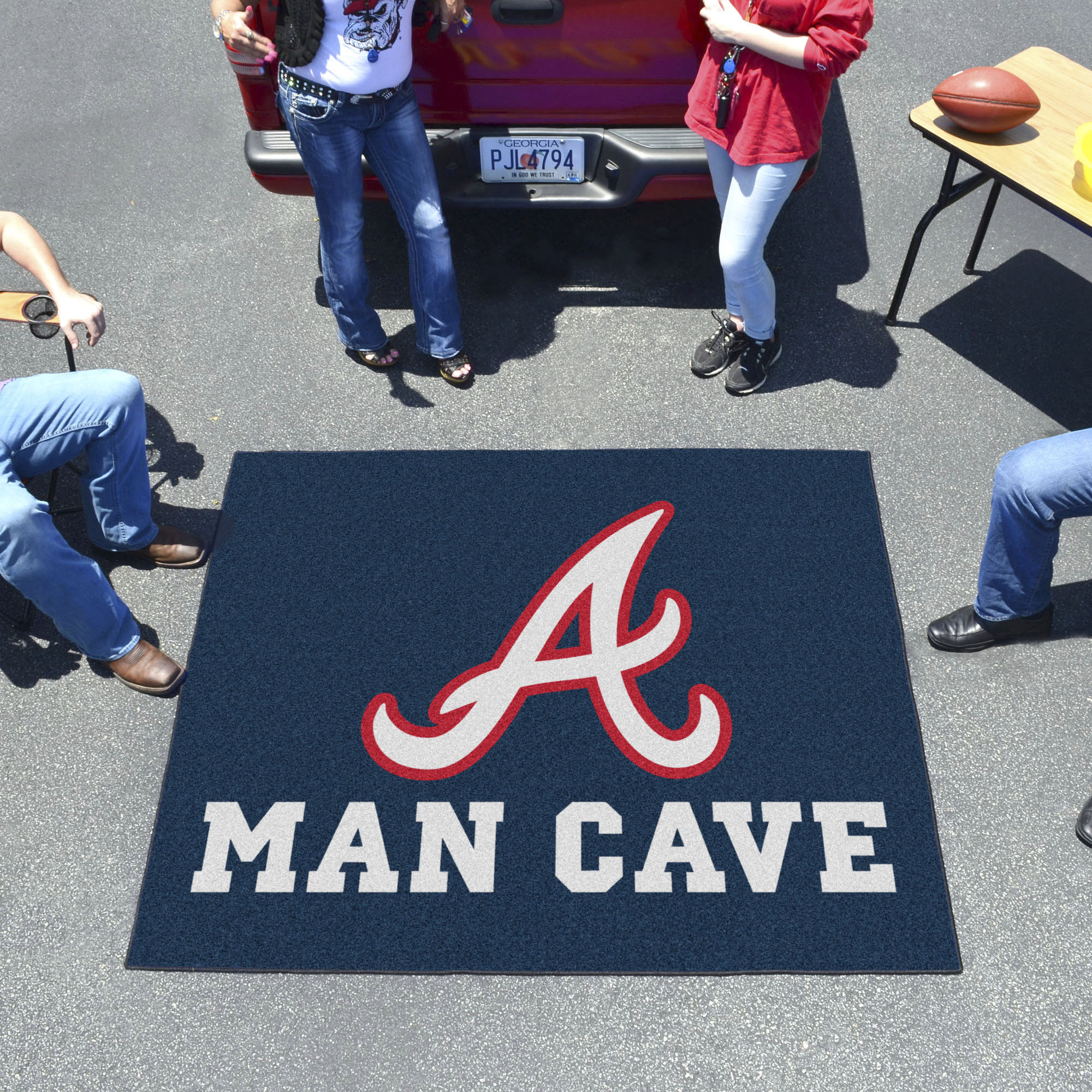 Atlanta Braves Man Cave Tailgater Mat – 60 x 72