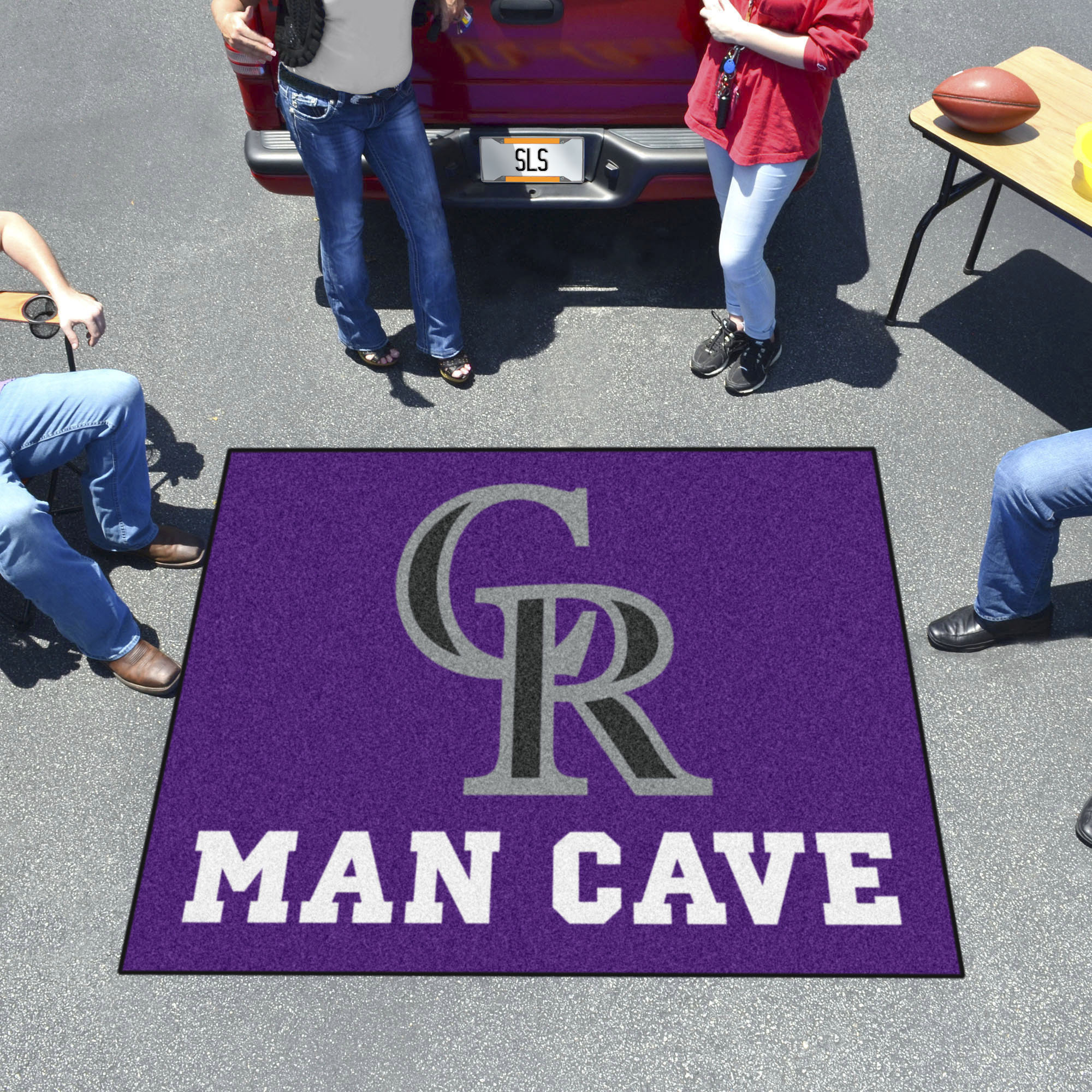 Colorado Rockies Man Cave Tailgater Mat â€“ 60 x 72