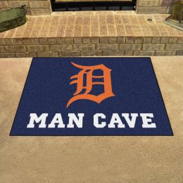 Tigers Man Cave All Star Mat â€“ 34 x 44.5