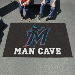 Miami Marlins Man Cave Ulti-Mat - 60x96