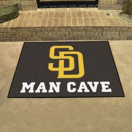 Padres Man Cave All Star Mat â€“ 34 x 44.5