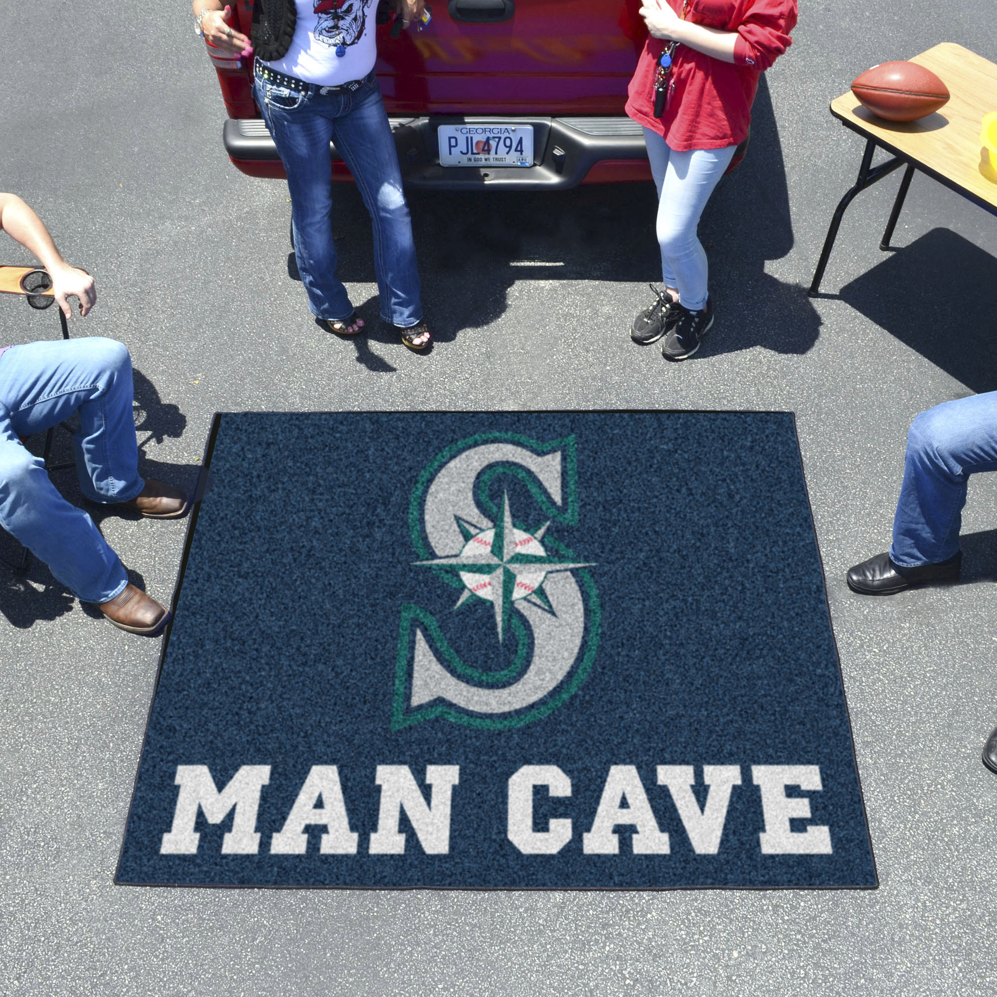 Seattle Mariners Man Cave Tailgater Mat – 60 x 72