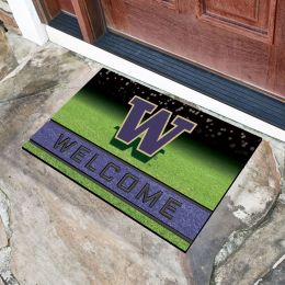 University of Washington Flocked Rubber Doormat - 18 x 30