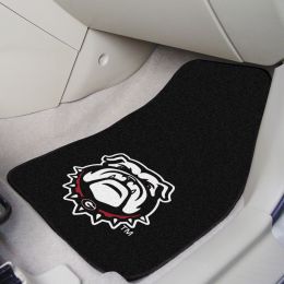 GEORGIA Bulldogs & Lady Bulldogs 2pc Carpet Floor Mat Set - Nylon & Vinyl