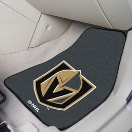 Vegas Golden Knights 2pc Carpet Car Mat Set - Nylon & Vinyl