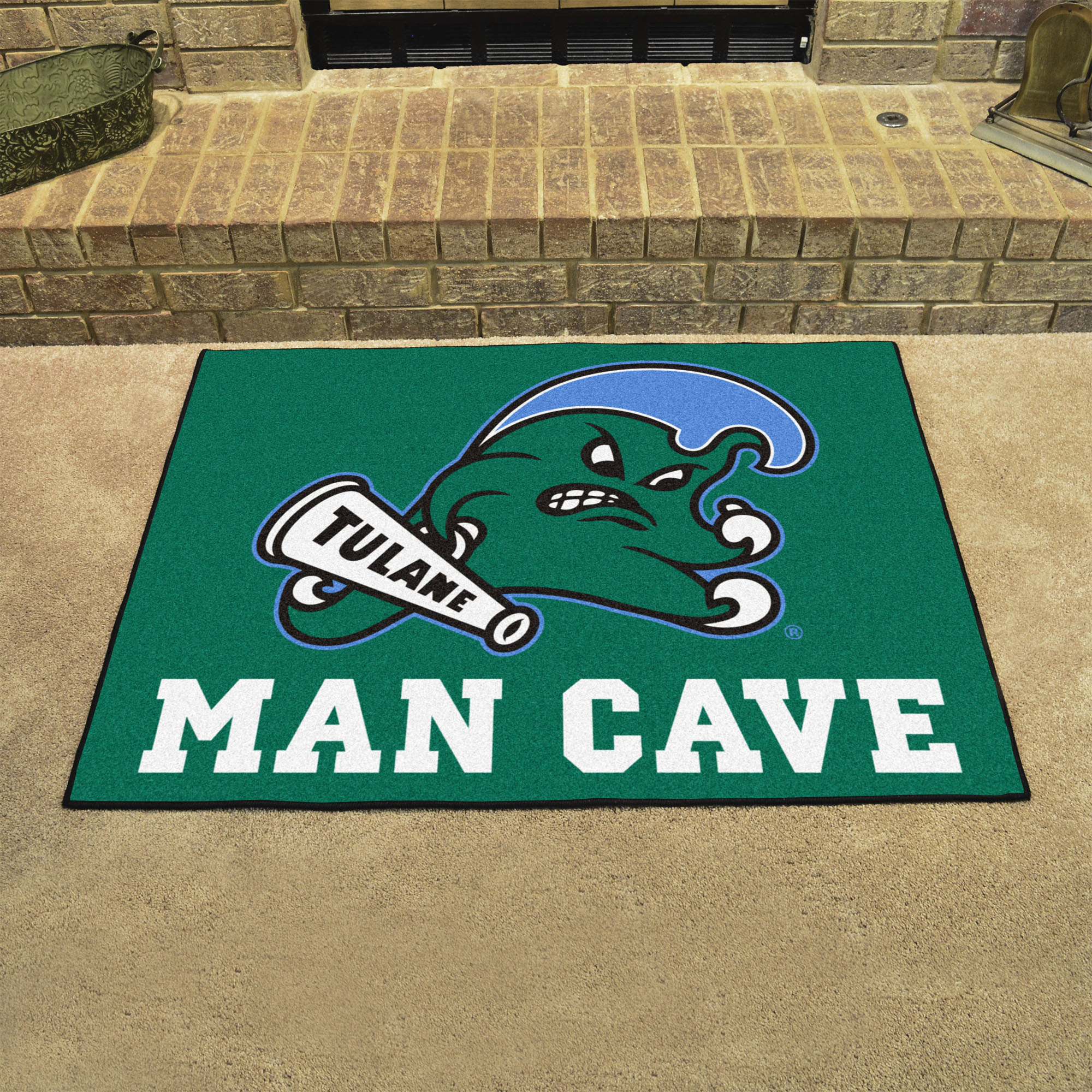 Tulane Green Wave Man Cave All Star Mat â€“ 34 x 44.5