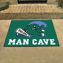 Tulane Green Wave Man Cave All Star Mat – 34 x 44.5