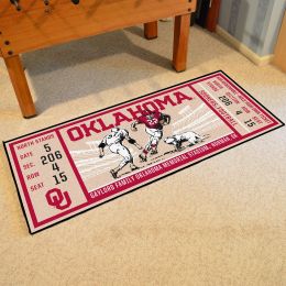 Oklahoma Sooners Ticket Runner Mat - 29.5 x 72