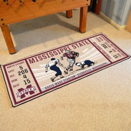 Mississippi State Bulldogs Ticket Runner Mat - 29.5 x 72