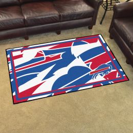 Buffalo Bills Quick Snap Area Rug - Nylon 4â€™ x 6â€™