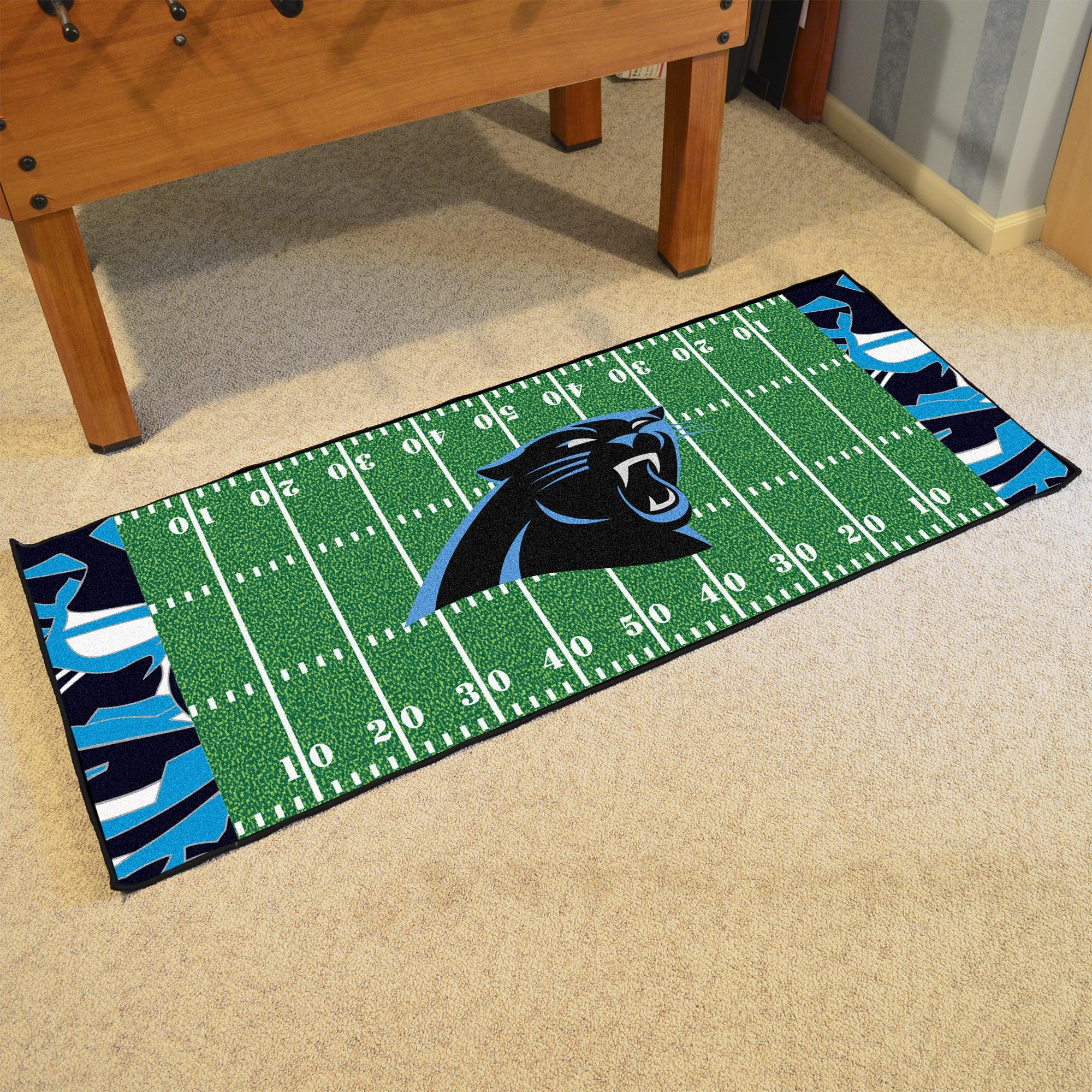 Carolina Panthers Quick Snap Runner Mat - 29.5 x 72