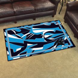 Carolina Panthers Quick Snap Area Rug - Nylon 4â€™ x 6â€™