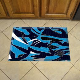 Carolina Panthers Quick Snap Scrapper Doormat - 19 x 30 rubber