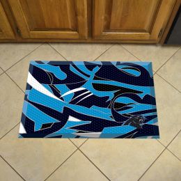 Carolina Panthers Quick Snap Scrapper Doormat - 19 x 30 rubber