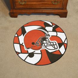 Cleveland Browns Quick Snap Roundel Mat â€“ 27â€