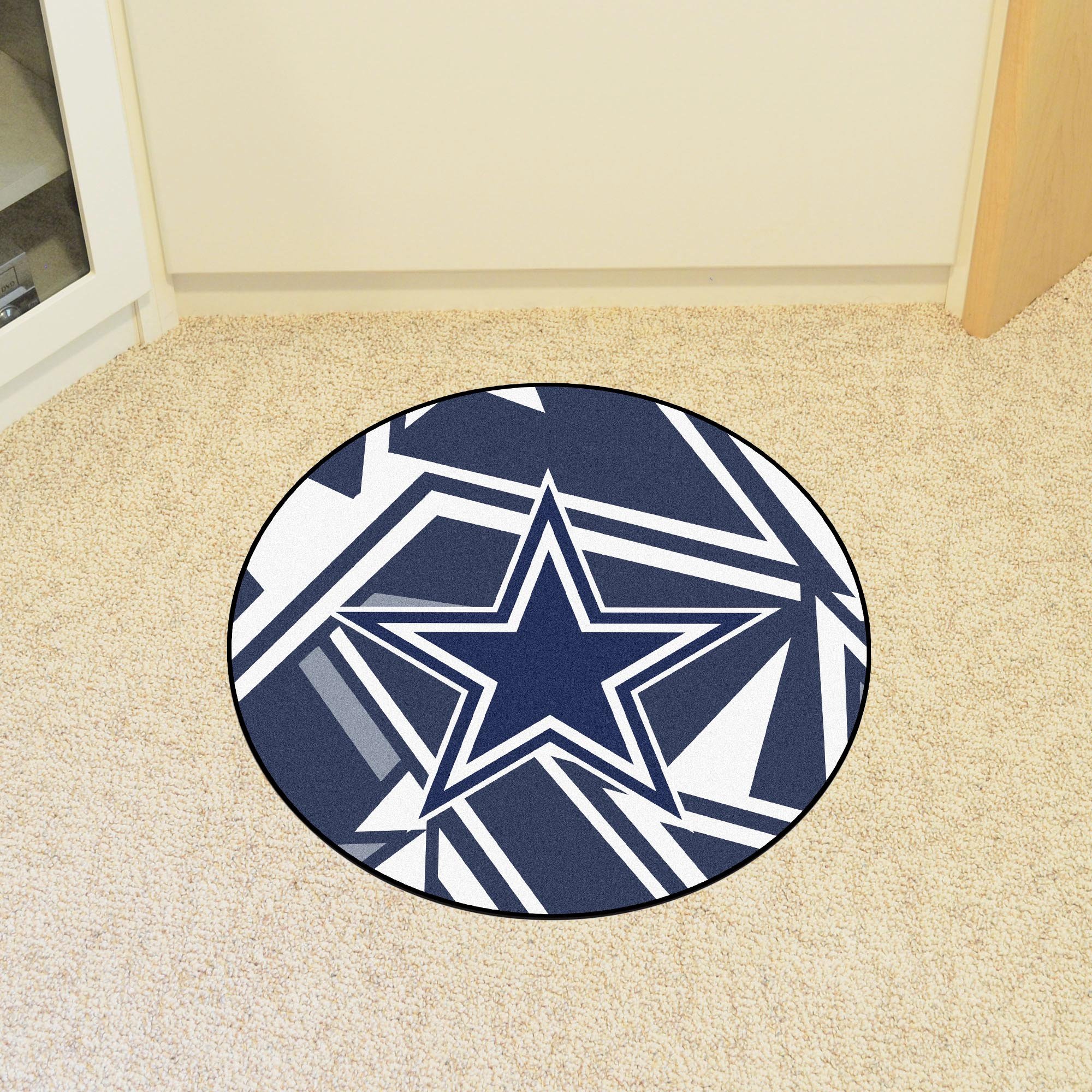 Dallas Cowboys Quick Snap Roundel Mat â€“ 27â€