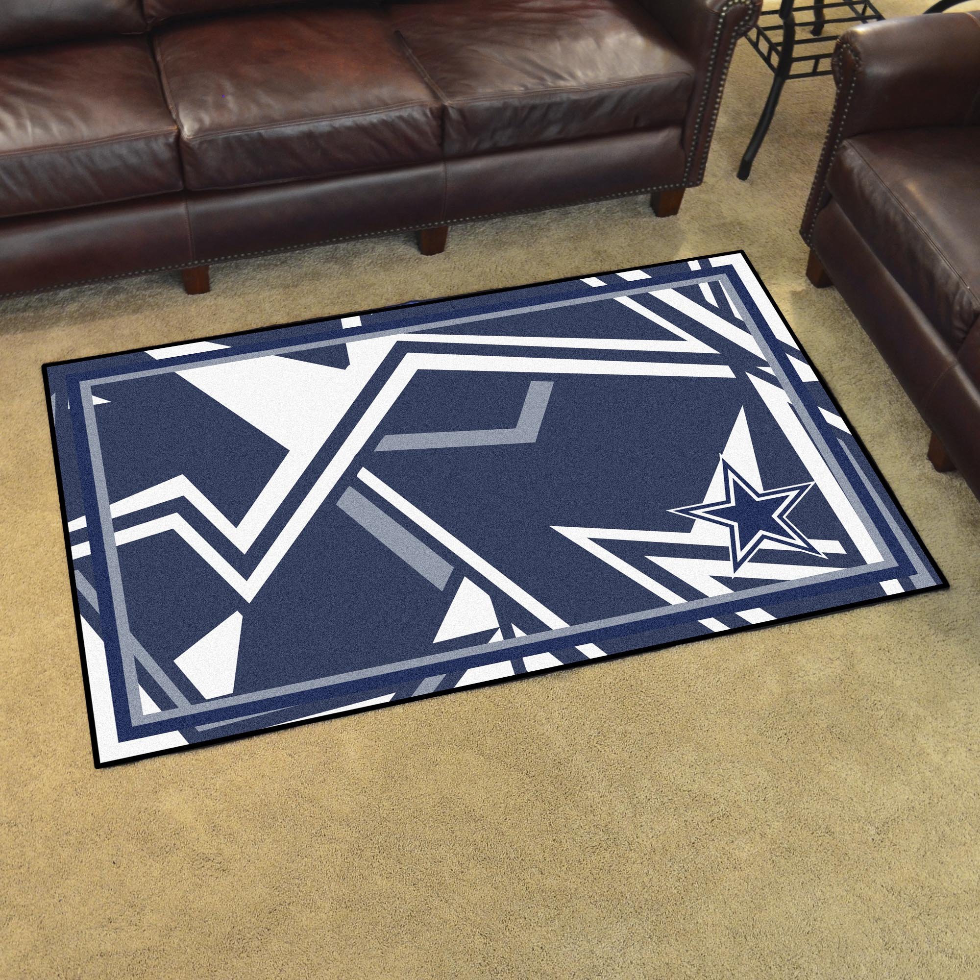 Dallas Cowboys Quick Snap Area Rug - Nylon 4â€™ x 6â€™